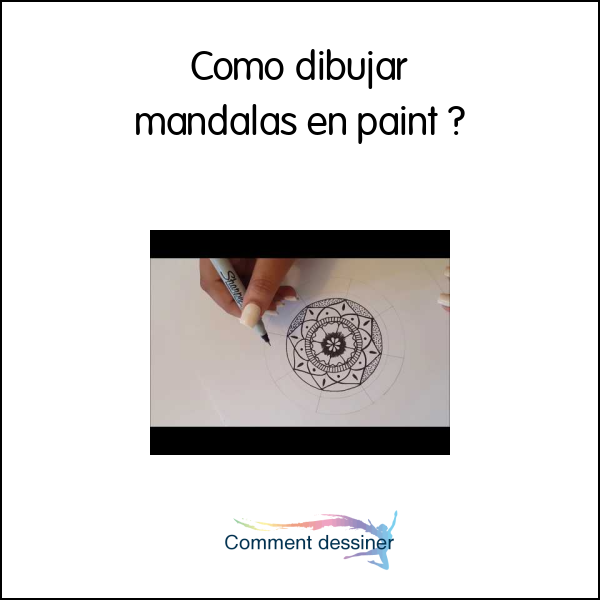 Como dibujar mandalas en paint